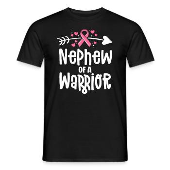 Newphew Of A Warrior Family Chemises contre le cancer du sein - T-shirt homme - noir - Devant - AI Model Male 178 light (178cm)