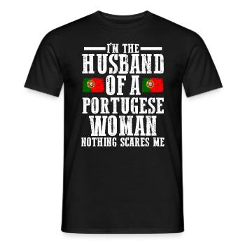 Portugal Mari Femme portugaise - T-shirt homme - noir - Devant - AI Model Male 178 light (178cm)