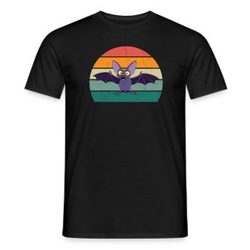 Fledermäuse Fledermaus Fledermausschutz Höhle - Männer T-Shirt - Schwarz - Vorne - AI Model Male 178 light (178cm)