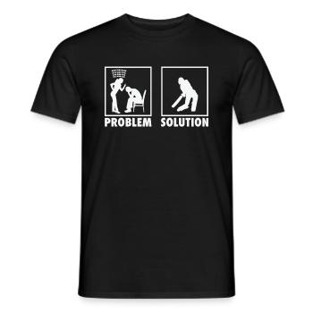 Cricket Game Cricket Player Statement Problem - Männer T-Shirt - Schwarz - Vorne - AI Model Male 178 light (178cm)
