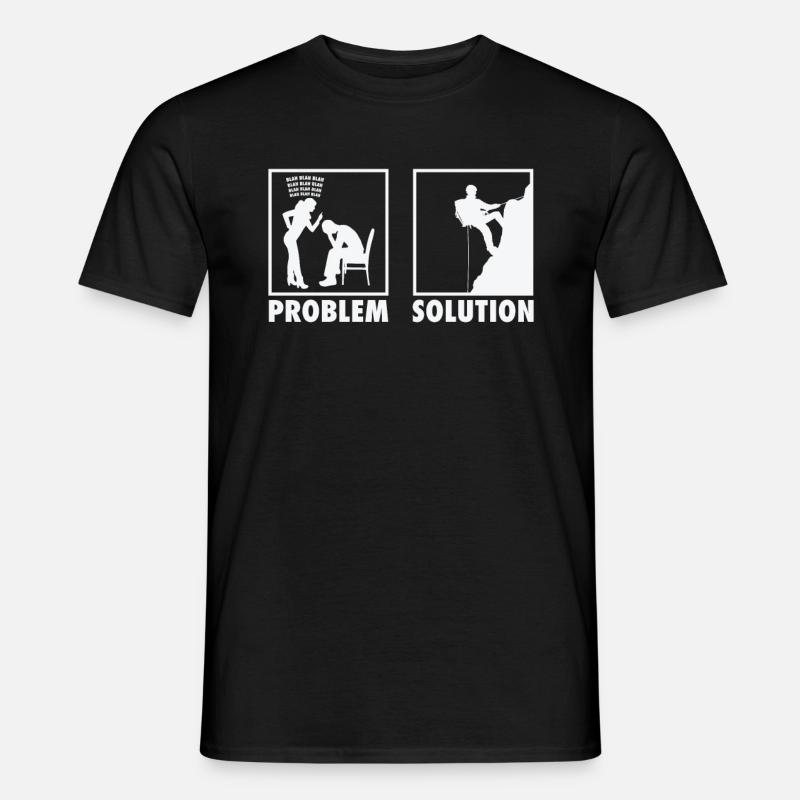 Mountain Climbing Mountain Climber Statement - Männer T-Shirt - Schwarz