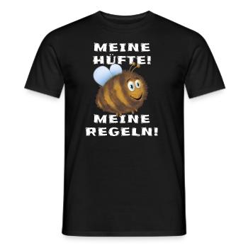 Dicke Hummel Hummelhüfte - Männer T-Shirt - Schwarz - Vorne - AI Model Male 178 light (178cm)