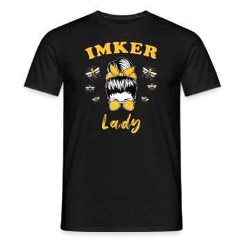Imker Lady Imker Frauen - Männer T-Shirt - Schwarz - Vorne - AI Model Male 178 light (178cm)