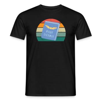 Flugzeuge Flieger Fliegen Pilot Pilotin Flughafen - Männer T-Shirt - Schwarz - Vorne - AI Model Male 178 light (178cm)
