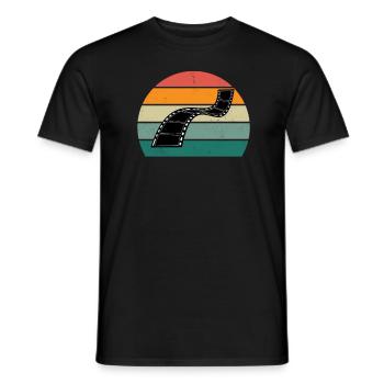 Photo Photos Photographer Focus Focus Photographer - Men's T-Shirt - black - Front - AI Model Male 178 light (178cm)