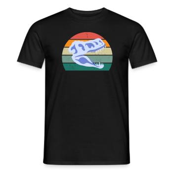 Fossils Fossils Prehistoric Dinosaurs - Men's T-Shirt - black - Front - AI Model Male 178 light (178cm)