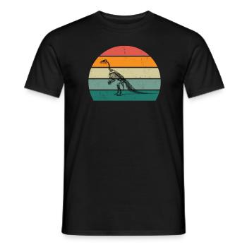 Fossils Fossilization Prehistoric Dinosaur Fossil - Men's T-Shirt - black - Front - AI Model Male 178 light (178cm)
