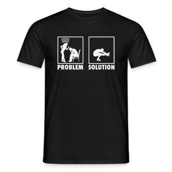 Figure Skating Figure Skaters Statement Problem - Männer T-Shirt - Schwarz - Vorne - AI Model Male 178 light (178cm)
