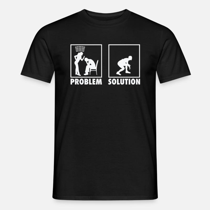 Wrestling Wrestlers Statement Problem Solution. - Männer T-Shirt - Schwarz