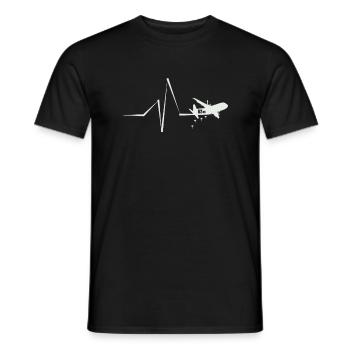 Parachutiste 82ND Jump Heartbeat - T-shirt homme - noir - Devant - AI Model Male 178 light (178cm)