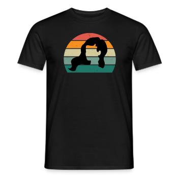 Haare schneiden Friseuse Frisörin Schere Fön Haar - Männer T-Shirt - Schwarz - Vorne - AI Model Male 178 light (178cm)