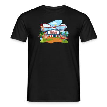 Holiday Holiday Fun Action Theme Park Roller Coaster - Men's T-Shirt - black - Front - AI Model Male 178 light (178cm)