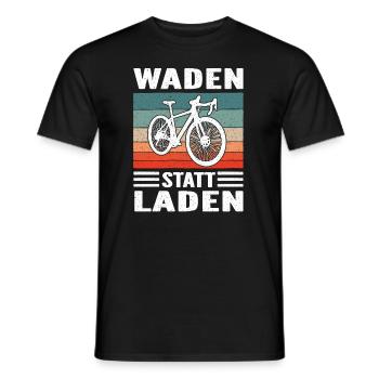 Rennrad Radsport retro Sunset für Rennradfahrer - Männer T-Shirt - Schwarz - Vorne - AI Model Male 178 light (178cm)