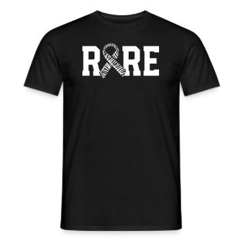Rare Disease Awareness Walk Zebra Ribbon EDS - Men's T-Shirt - black - Front - AI Model Male 178 light (178cm)