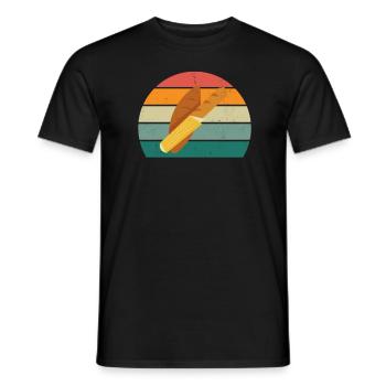 Franzose Französin Paris Marseille Lyon Frankreich - Männer T-Shirt - Schwarz - Vorne - AI Model Male 178 light (178cm)