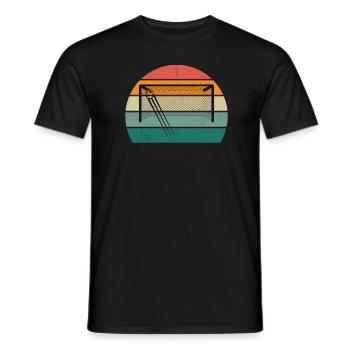 fußballerin ball spiel spieler spielerin fußball - Männer T-Shirt - Schwarz - Vorne - AI Model Male 178 light (178cm)