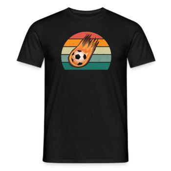 footballeur joueur de ballon joueur joueur de football - T-shirt homme - noir - Devant - AI Model Male 178 light (178cm)