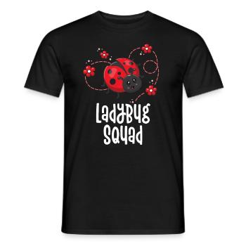 Ladybug Squad Insect Lover Entomologist Gift Red - Men's T-Shirt - black - Front - AI Model Male 178 light (178cm)