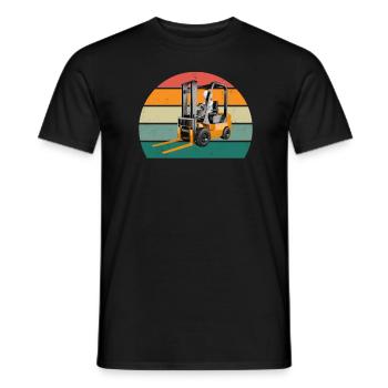 Forklift Driver Forklift Forklift - Men's T-Shirt - black - Front - AI Model Male 178 light (178cm)