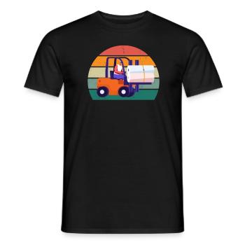 Forklift Driver Forklift Forklift - Men's T-Shirt - black - Front - AI Model Male 178 light (178cm)
