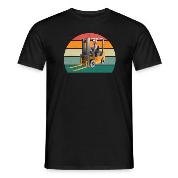 Forklift Driver Forklift Transport H - Men's T-Shirt - black - Front - AI Model Male 178 light (178cm)
