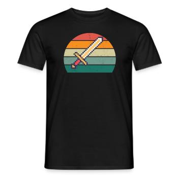 Gamblers Game Game Computer PC Console Gamer - Men's T-Shirt - black - Front - AI Model Male 178 light (178cm)