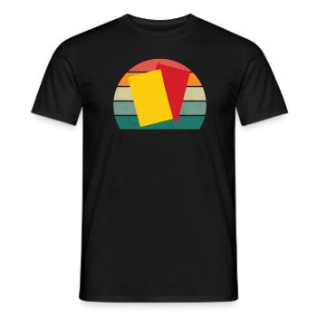 footballeur joueur de ballon joueur joueur de football - T-shirt homme - noir - Devant - AI Model Male 178 light (178cm)