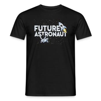 Astronaut Space Shuttle Planet Spacecraft - Men's T-Shirt - black - Front - AI Model Male 178 light (178cm)