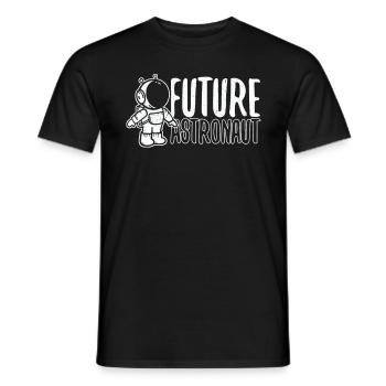 Astronaut of the Future Planet Space - Men's T-Shirt - black - Front - AI Model Male 178 light (178cm)