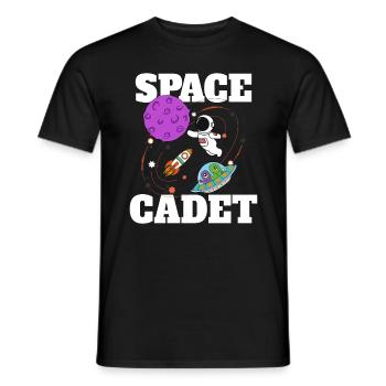 Astronaut Space Gadet Planet Galaxy - Men's T-Shirt - black - Front - AI Model Male 178 light (178cm)
