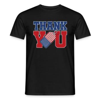 Veterans Day Vintage Memorial Day Freedom - Männer T-Shirt - Schwarz - Vorne - AI Model Male 178 light (178cm)