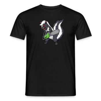 Monster Animals - Tronçonneuse Mouffette - T-shirt homme - noir - Devant - AI Model Male 178 light (178cm)