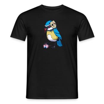 Monster Tiere - Horror Blaumeise - Männer T-Shirt - Schwarz - Vorne - AI Model Male 178 light (178cm)