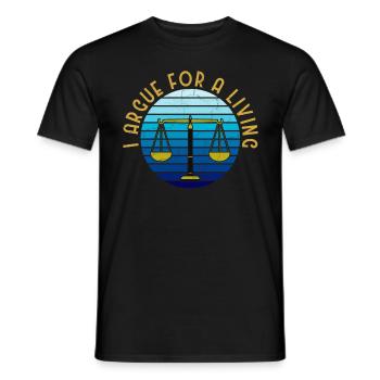 Lawyer Lawyer Legal Advice Law - Men's T-Shirt - black - Front - AI Model Male 178 light (178cm)