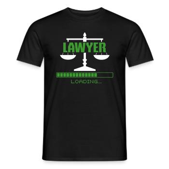Lawyer Lawyer Legal Advice Law - Men's T-Shirt - black - Front - AI Model Male 178 light (178cm)