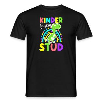 Erster Tag des Schulkindergartens Gestüt - Männer T-Shirt - Schwarz - Vorne - AI Model Male 178 light (178cm)