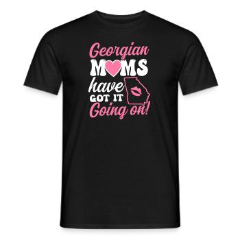 Georgia Peach Les mamans géorgiennes l’ont sur - T-shirt homme - noir - Devant - AI Model Male 178 light (178cm)