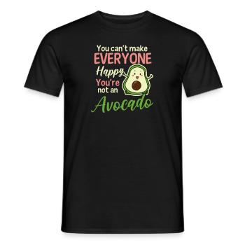 Avocado Can't Make Everybody Happy No Avocado - Men's T-Shirt - black - Front - AI Model Male 178 light (178cm)