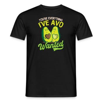 Avocado You're Everything I've Avo Wanted - Men's T-Shirt - black - Front - AI Model Male 178 light (178cm)