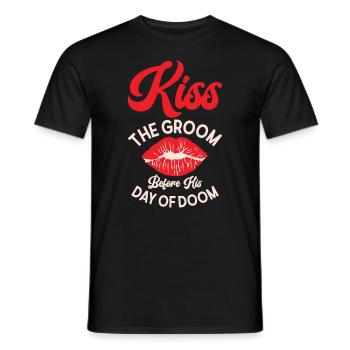 Jour de mariage de célibataire Fate Kisser - T-shirt homme - noir - Devant - AI Model Male 178 light (178cm)
