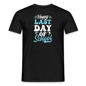 Last Day Of School Happy Last Day Of School - Men's T-Shirt - black - Front - AI Model Male 178 light (178cm)
