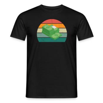 Zaster Moneten Billets Coin Monnaie Monnaie Virtuelle - T-shirt homme - noir - Devant - AI Model Male 178 light (178cm)