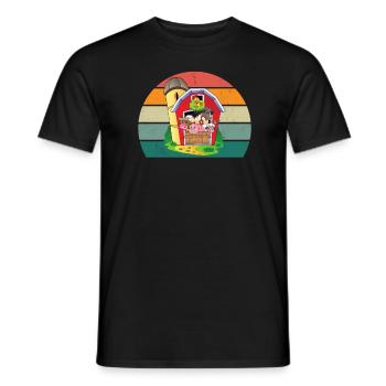 Gänse Vogel Weihnachtsgans Fliegen Vögel Gans - Männer T-Shirt - Schwarz - Vorne - AI Model Male 178 light (178cm)