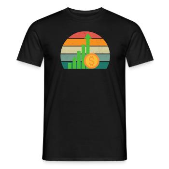 Zaster Moneten Billets Coin Monnaie Monnaie Virtuelle - T-shirt homme - noir - Devant - AI Model Male 178 light (178cm)