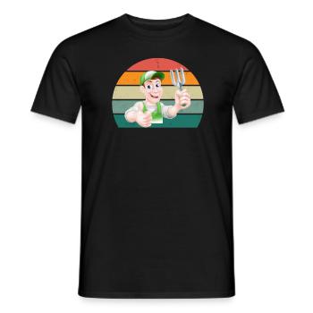 Gärtner Gärtnerin Hecke Rasen Rasenmähen Garten - Männer T-Shirt - Schwarz - Vorne - AI Model Male 178 light (178cm)