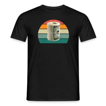 Zaster Moneten Billets Coin Monnaie Monnaie Virtuelle - T-shirt homme - noir - Devant - AI Model Male 178 light (178cm)