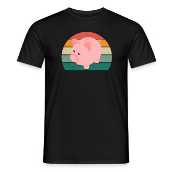 Zaster Moneten Billets Coin Monnaie Monnaie Virtuelle - T-shirt homme - noir - Devant - AI Model Male 178 light (178cm)