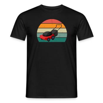 Gardener Gardener Hedge Lawn Mowing Lawn Garden - Men's T-Shirt - black - Front - AI Model Male 178 light (178cm)
