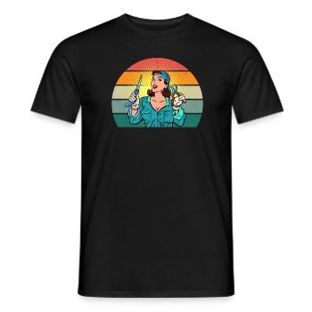 Gärtner Gärtnerin Hecke Rasen Rasenmähen Garten - Männer T-Shirt - Schwarz - Vorne - AI Model Male 178 light (178cm)