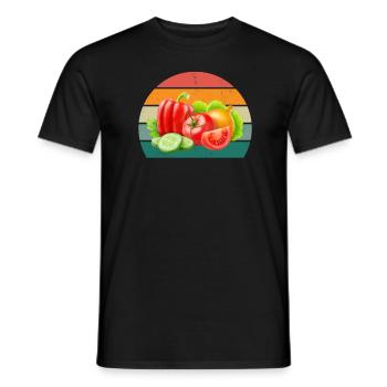 Plante Cultiver Terre Tomate Chou Carotte Légumes - T-shirt homme - noir - Devant - AI Model Male 178 light (178cm)